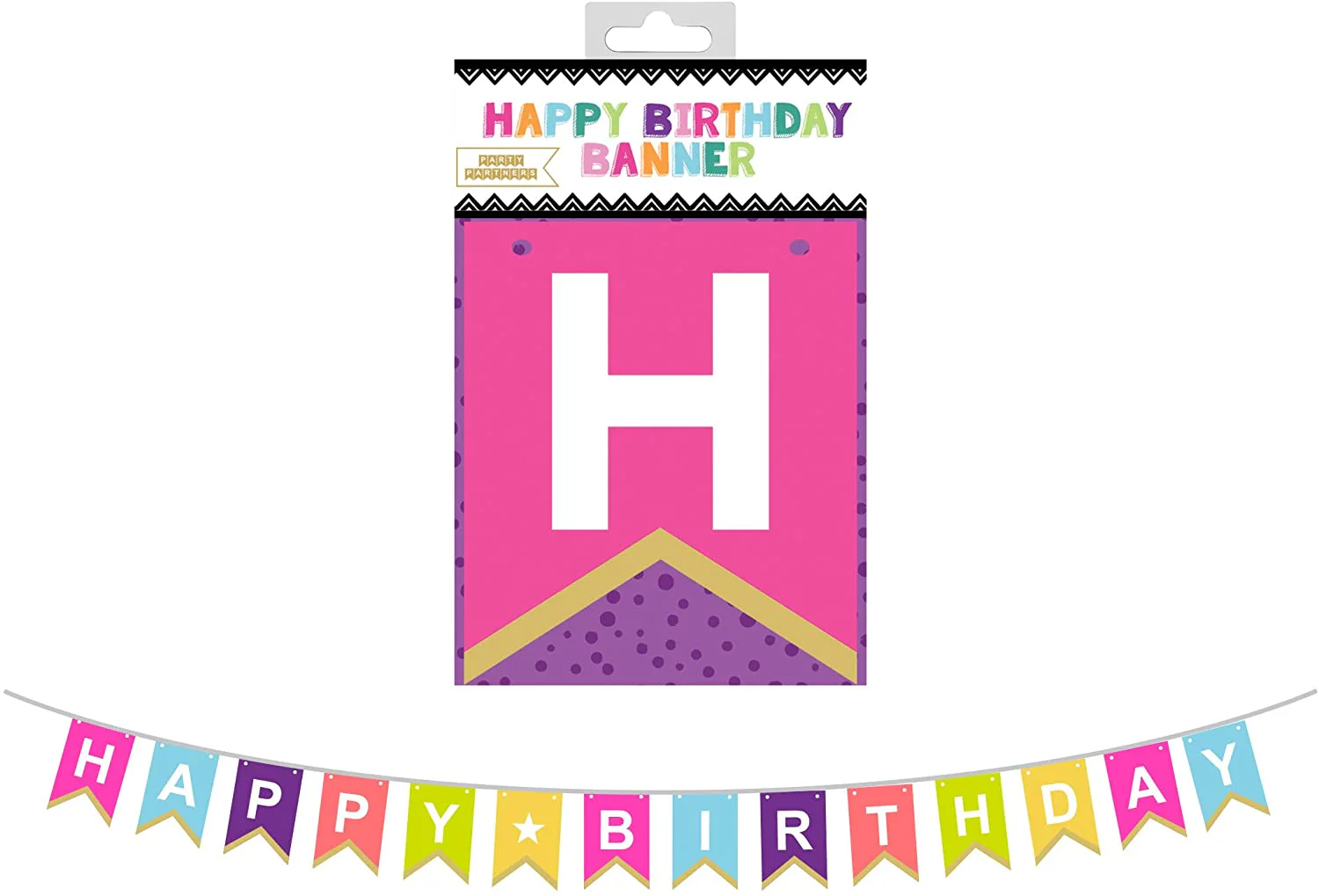 Happy Birthday Party Banner – 7-Feet - Image 2