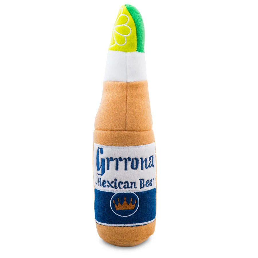 Haute Diggity Dog Designer Inspired Plush Dog Toy – Grrrona Beer Bottle