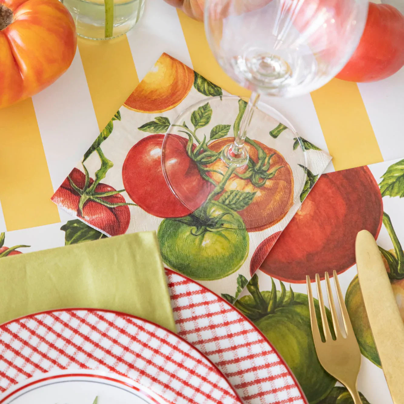 Hester & Cook Beverage Napkin – Tomato – 20pk - Image 2