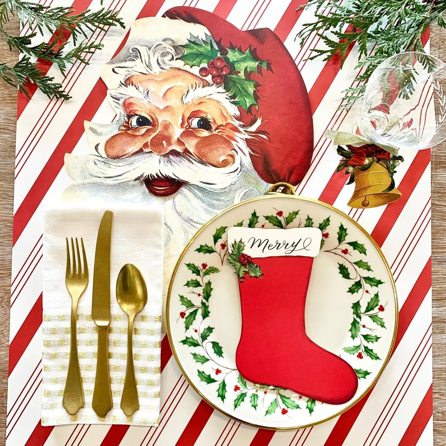 Hester & Cook Die-cut Paper Placemats – Santa – 12 - Image 2