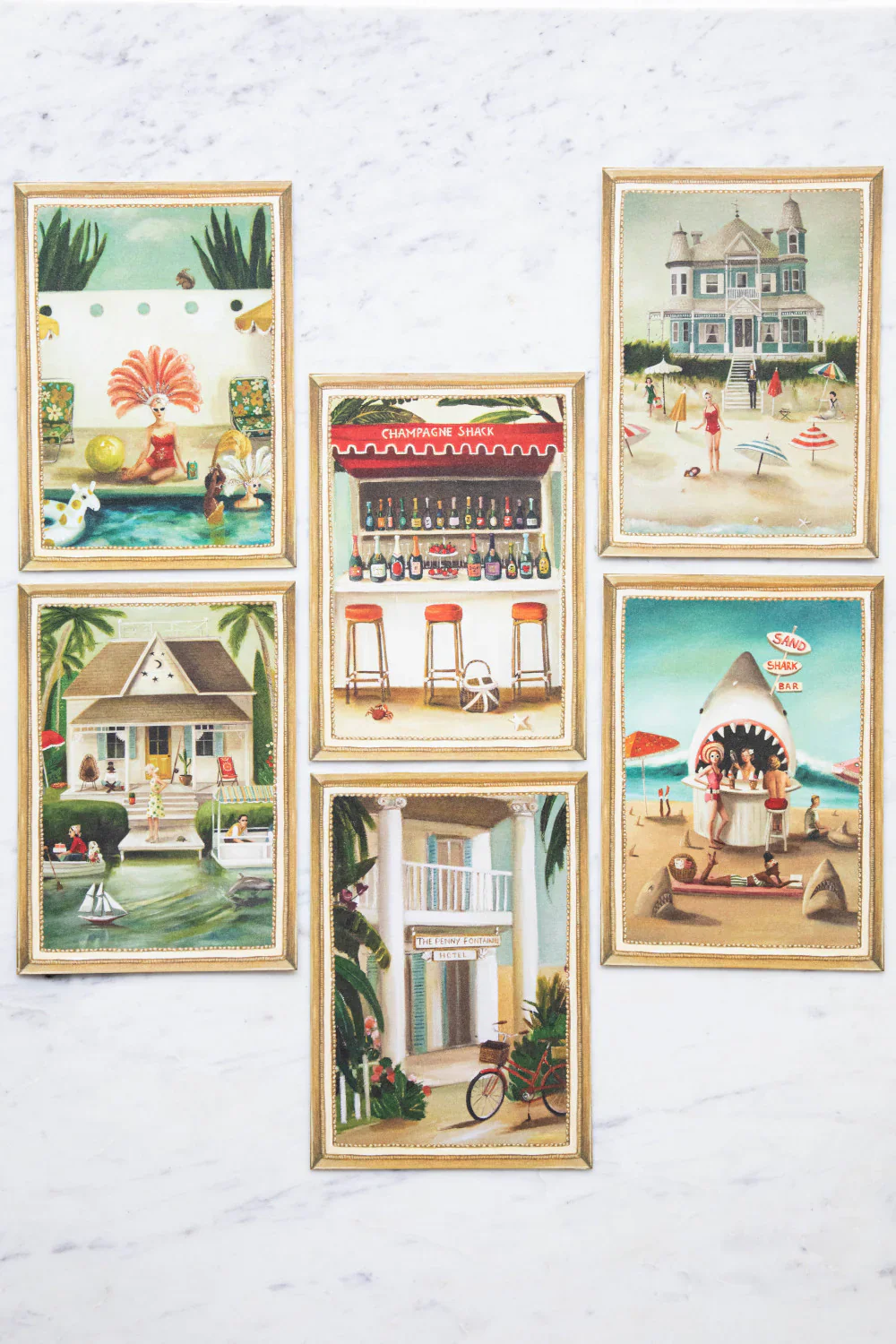 Hester & Cook Flat Note Boxed Cards – On Holiday – Set of 6 - Image 8