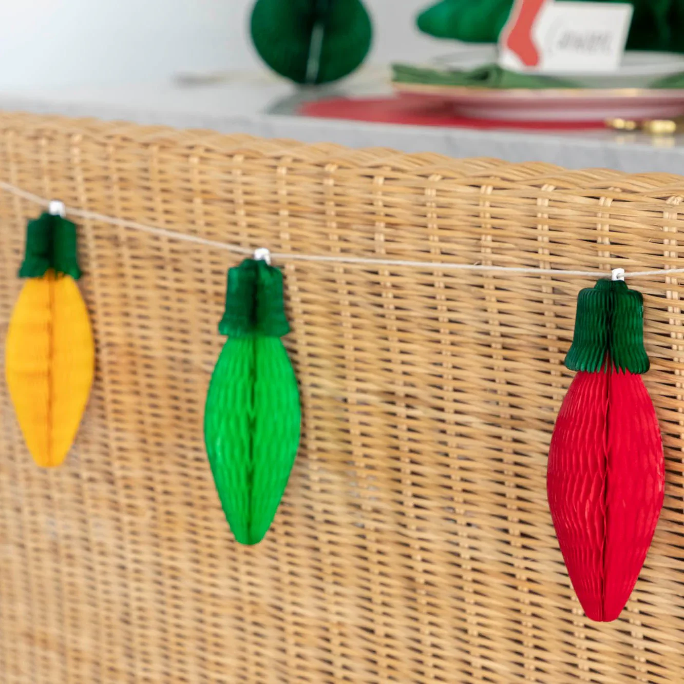Hester & Cook Honeycomb Christmas Lights – Set of 4 - Image 2