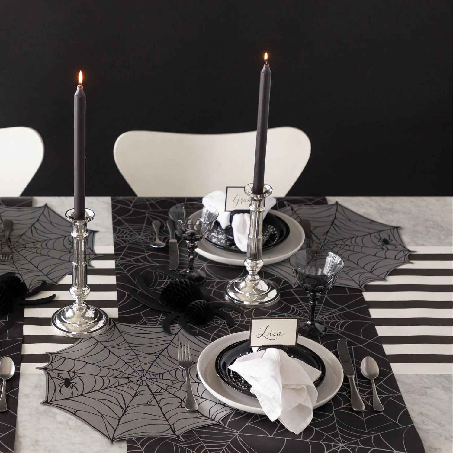 Hester & Cook Paper Placemats - Die-cut Spiderweb – Pack of 12 - Image 4