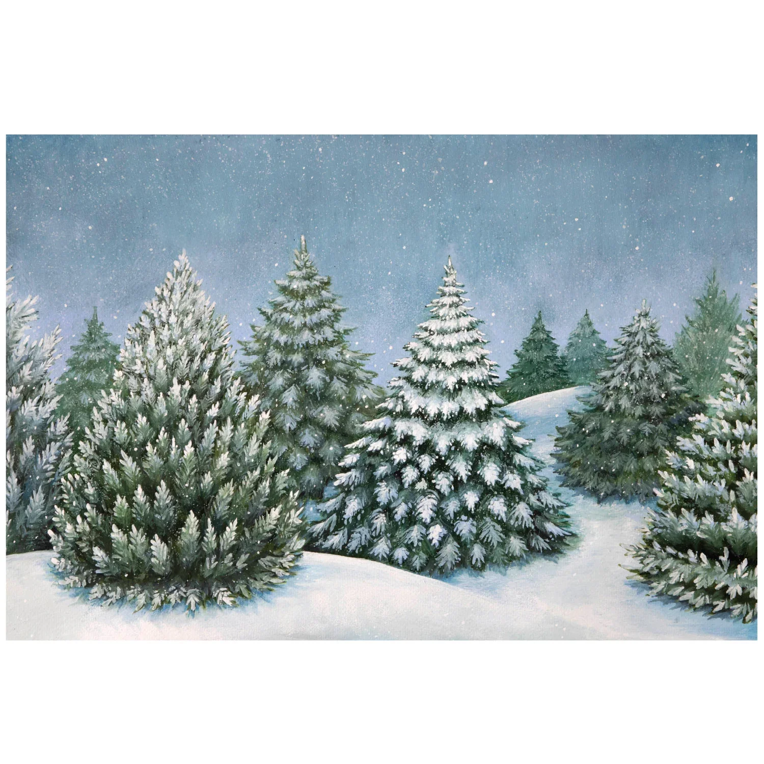 Hester & Cook Paper Placemats - Evergreen Forest – 18 Per Pack