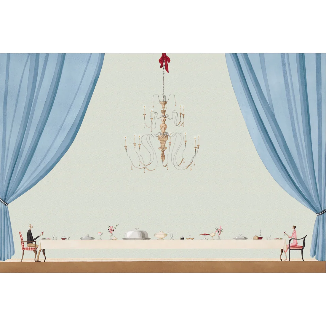 Hester & Cook Paper Placemats - Table For Two – 18 Per Package