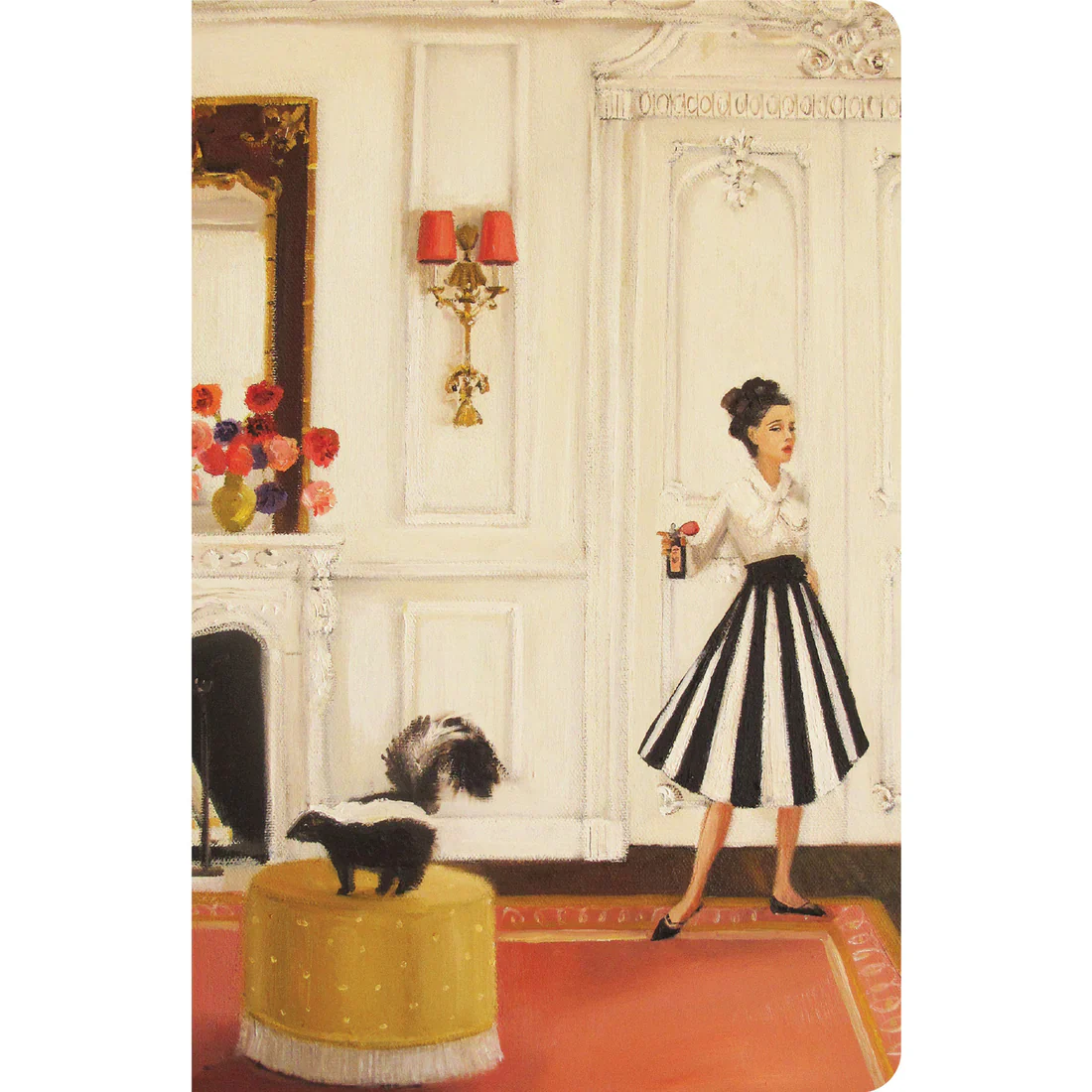 Hester & Cook Soft Cover Notebook – 40 Ruled Pages – Lisette vs. Skunk