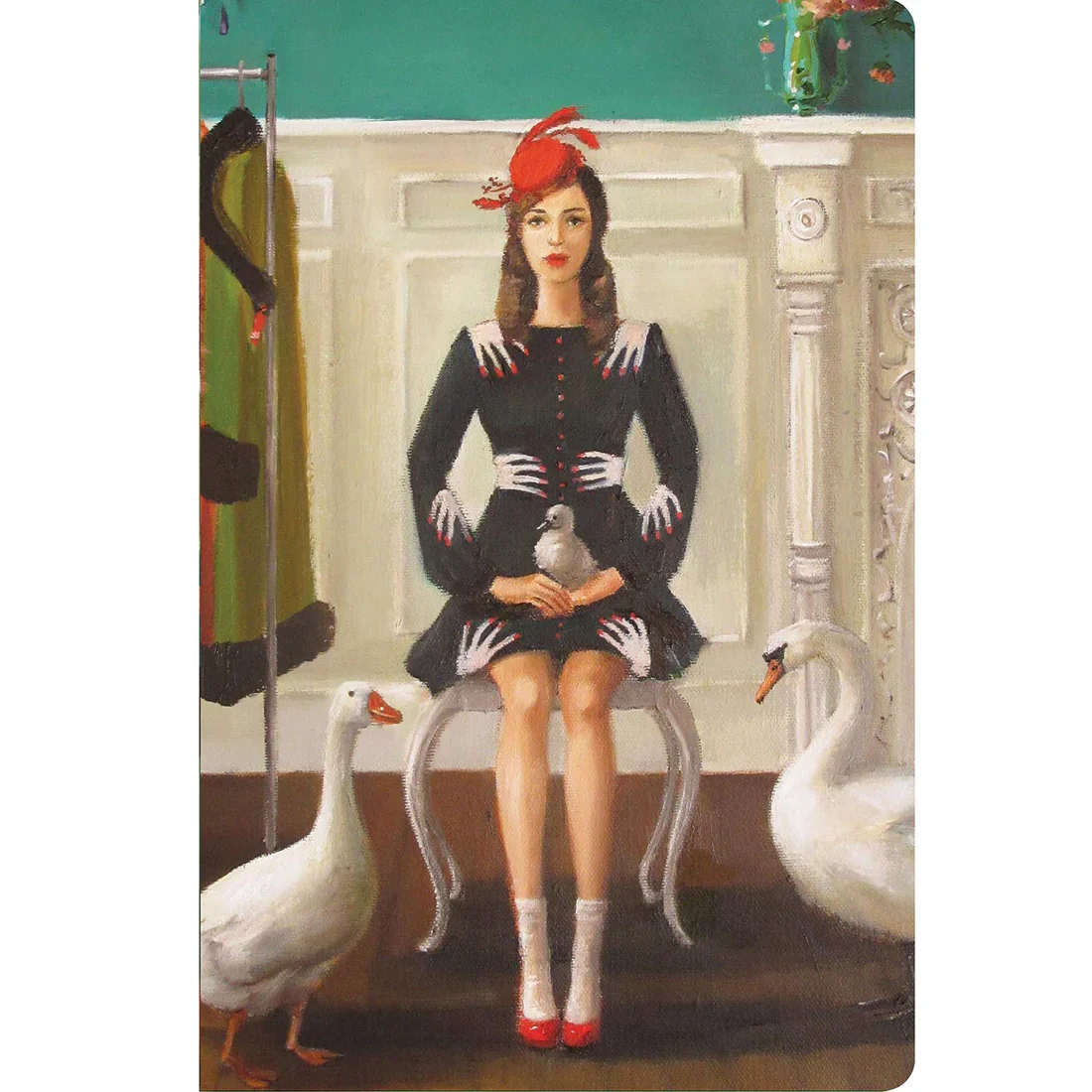 Hester & Cook Soft Cover Notebook – 40 Ruled Pages – Swan & Duck