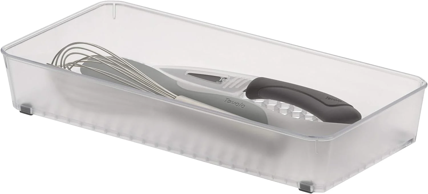 Hexa Drawer Organizer – Clear Frost – 6" x 12" x 2" - Image 2