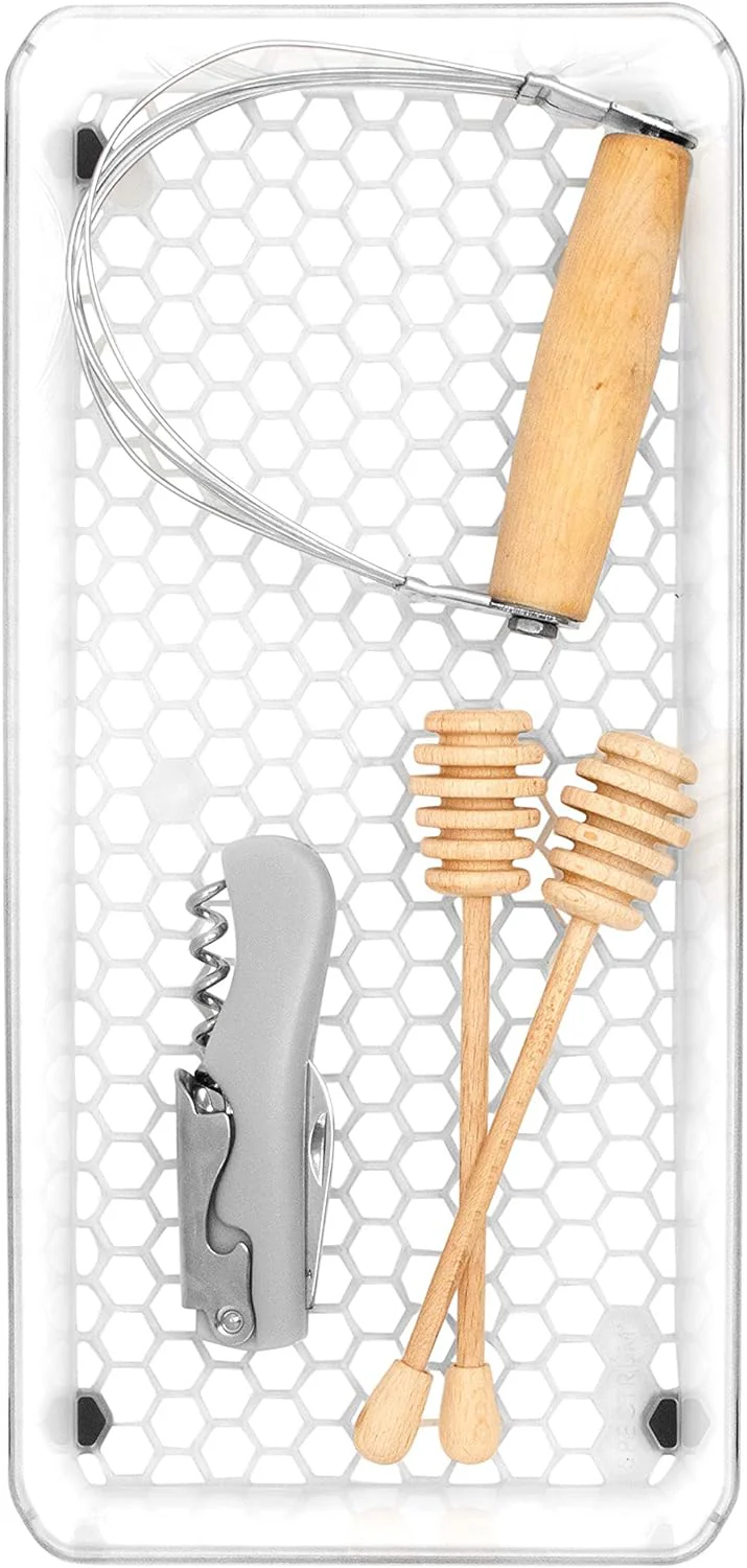 Hexa Drawer Organizer – Clear Frost – 6" x 12" x 2" - Image 5