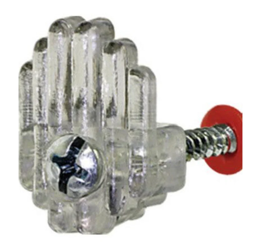 Hillman Clear Mirror Holder & Anchors – 4-Pk.