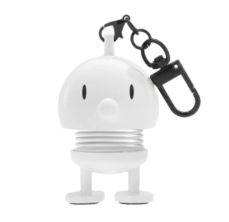 Hoptimist Bobblehead Bag Charm – White