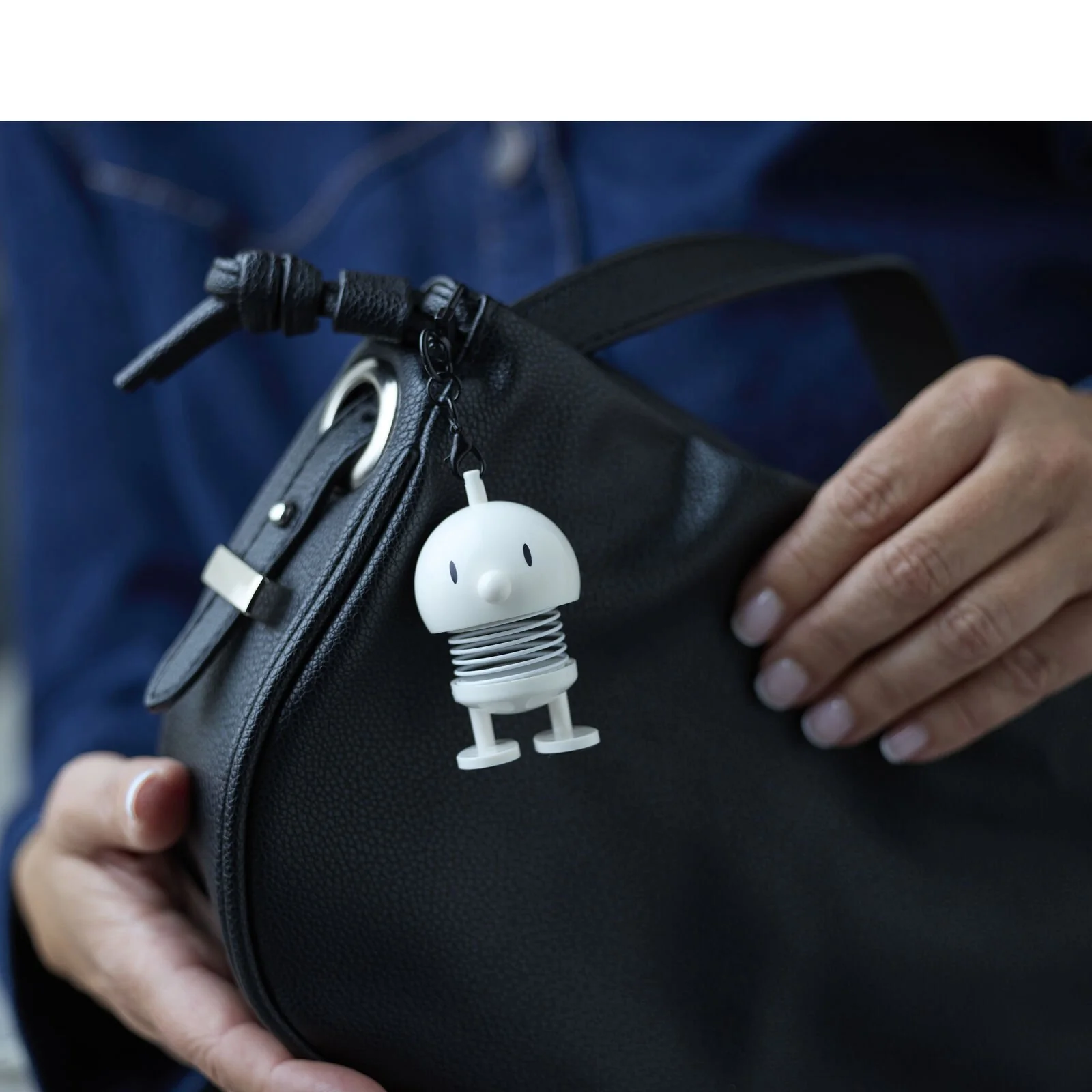 Hoptimist Bobblehead Bag Charm – White - Image 3