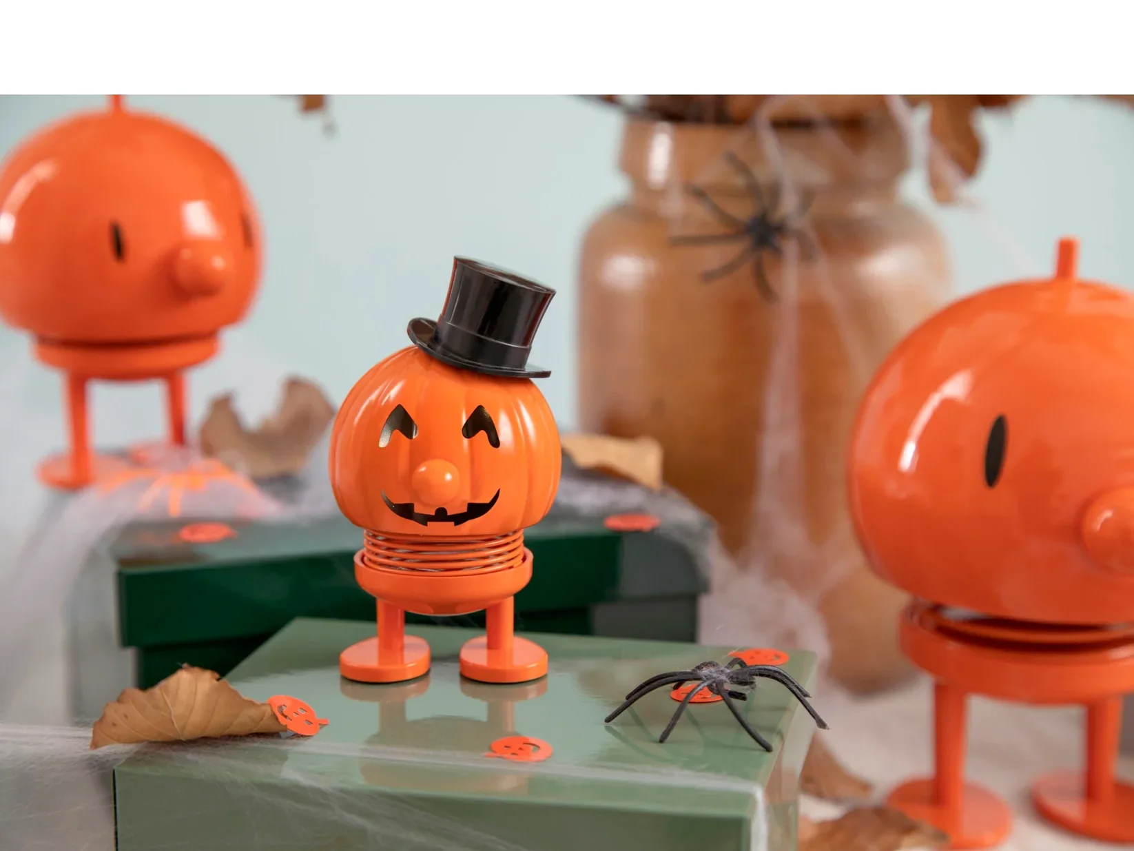Hoptimist Bobblehead Figure – 3"– Halloween Magic Pumpkin - Image 2