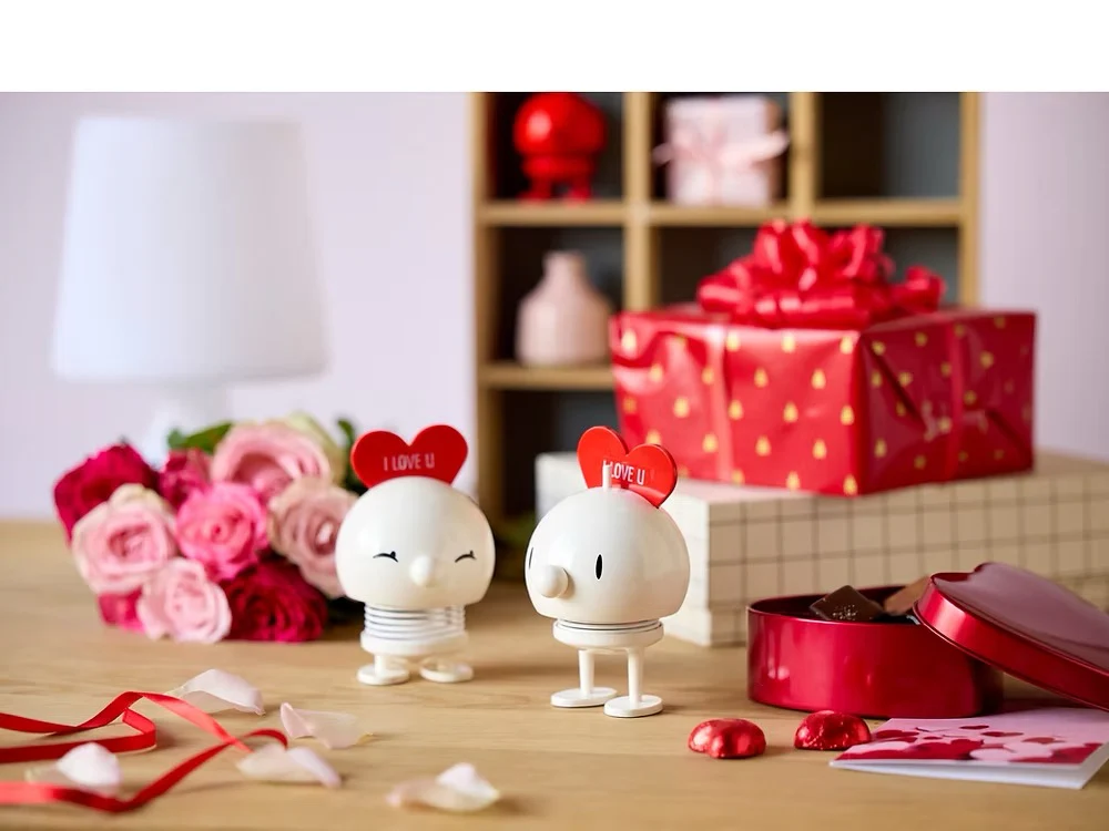 Hoptimist Bobblehead Figure – 3"– Love White - Image 2