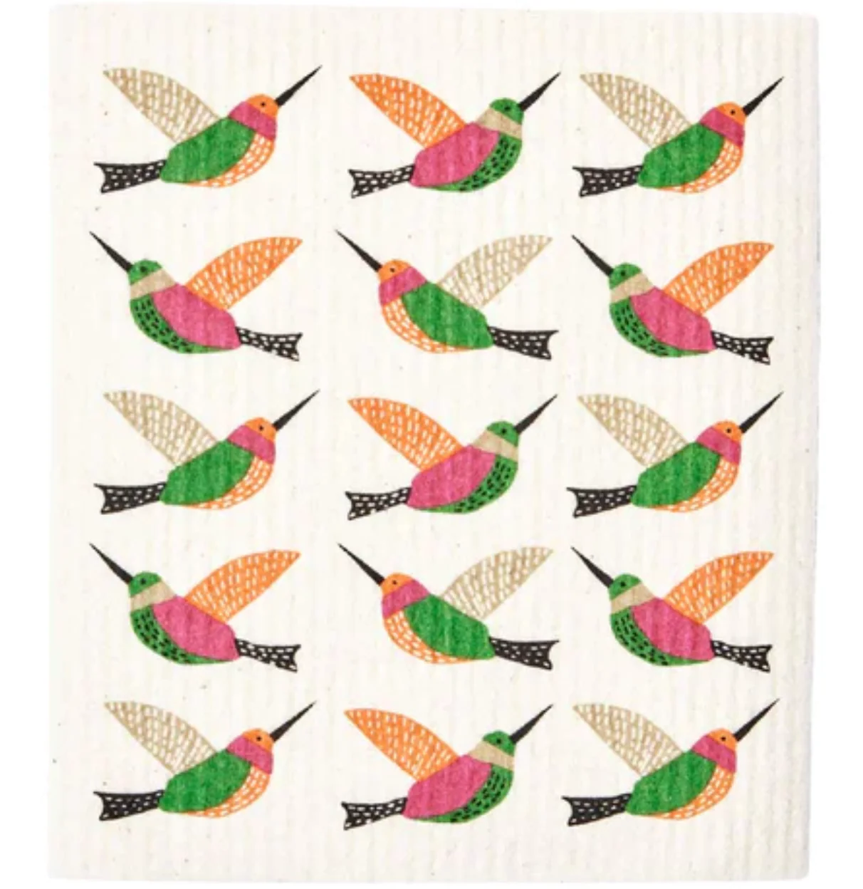 Hummingbirds Blu Swedish Dish Cloths – Set of 2