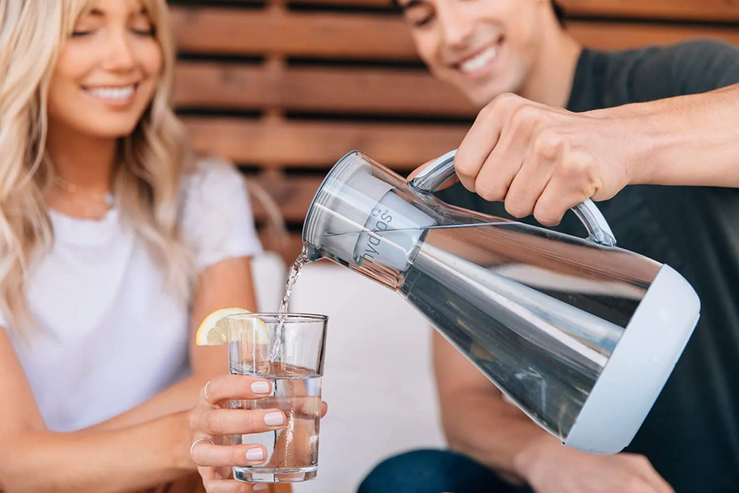 Hydros Water Filtration Pitcher – 64 oz. – White - Image 5