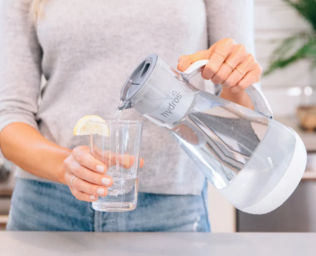 Hydros Water Filtration Pitcher – 64 oz. – White - Image 6