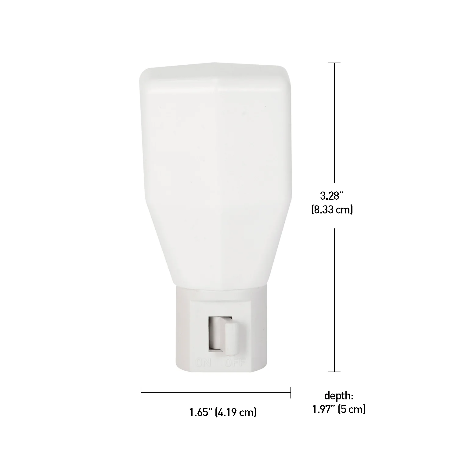 Incandescent Manual On/Off Night Light – White - Image 2