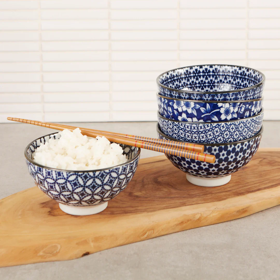 Japanese Bowls - Blue & White – 4.5" Assorted Styles – Each Sold Separately - Image 7