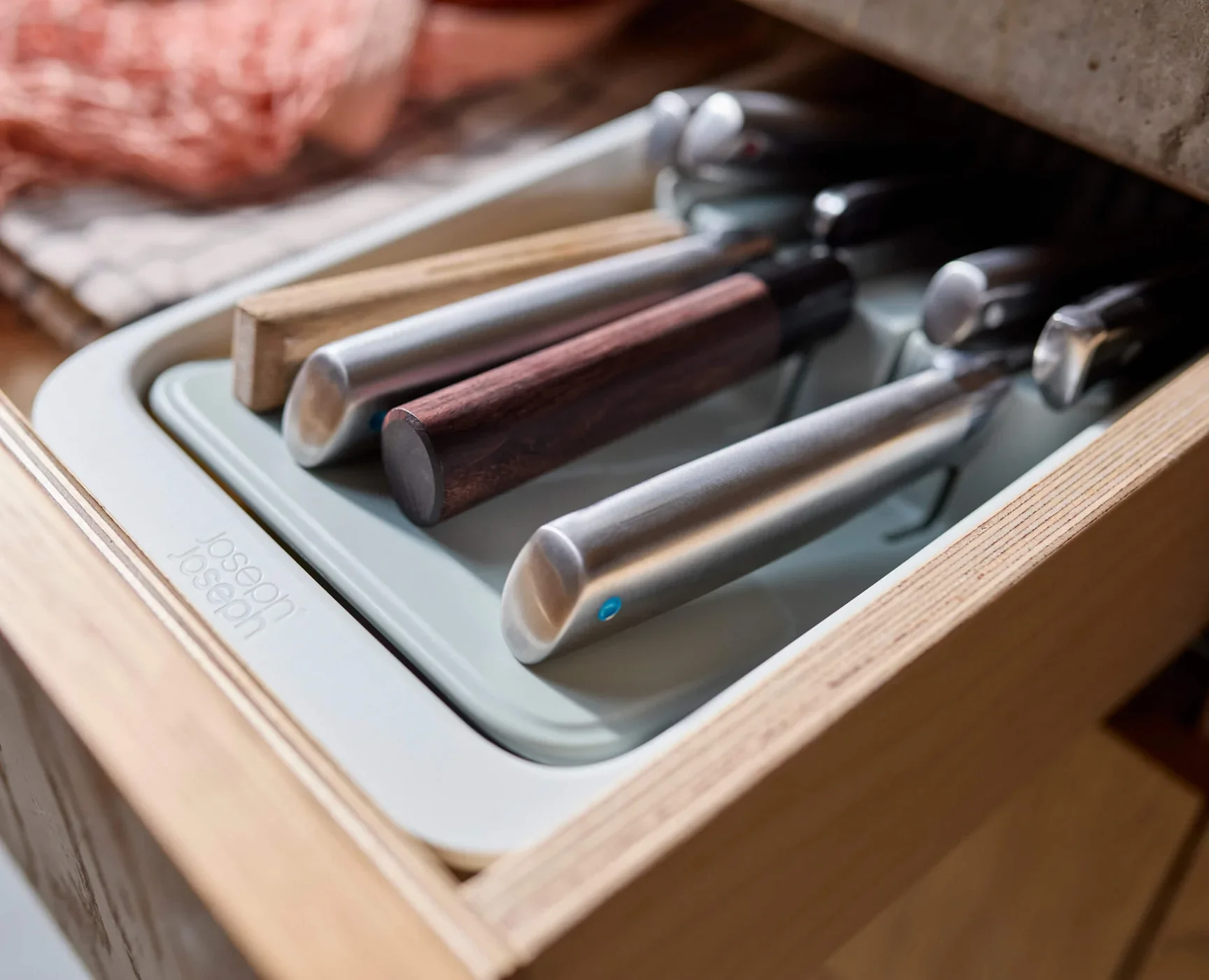 Joseph Joseph DrawerStore 2-Tier Compact Knife Organizer – 15.7" x 6.7" - Image 3