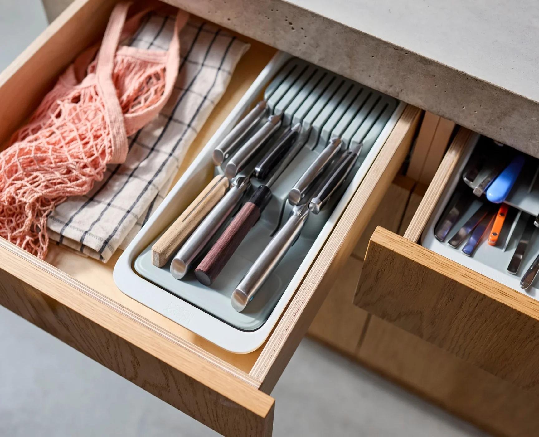 Joseph Joseph DrawerStore 2-Tier Compact Knife Organizer – 15.7" x 6.7" - Image 4