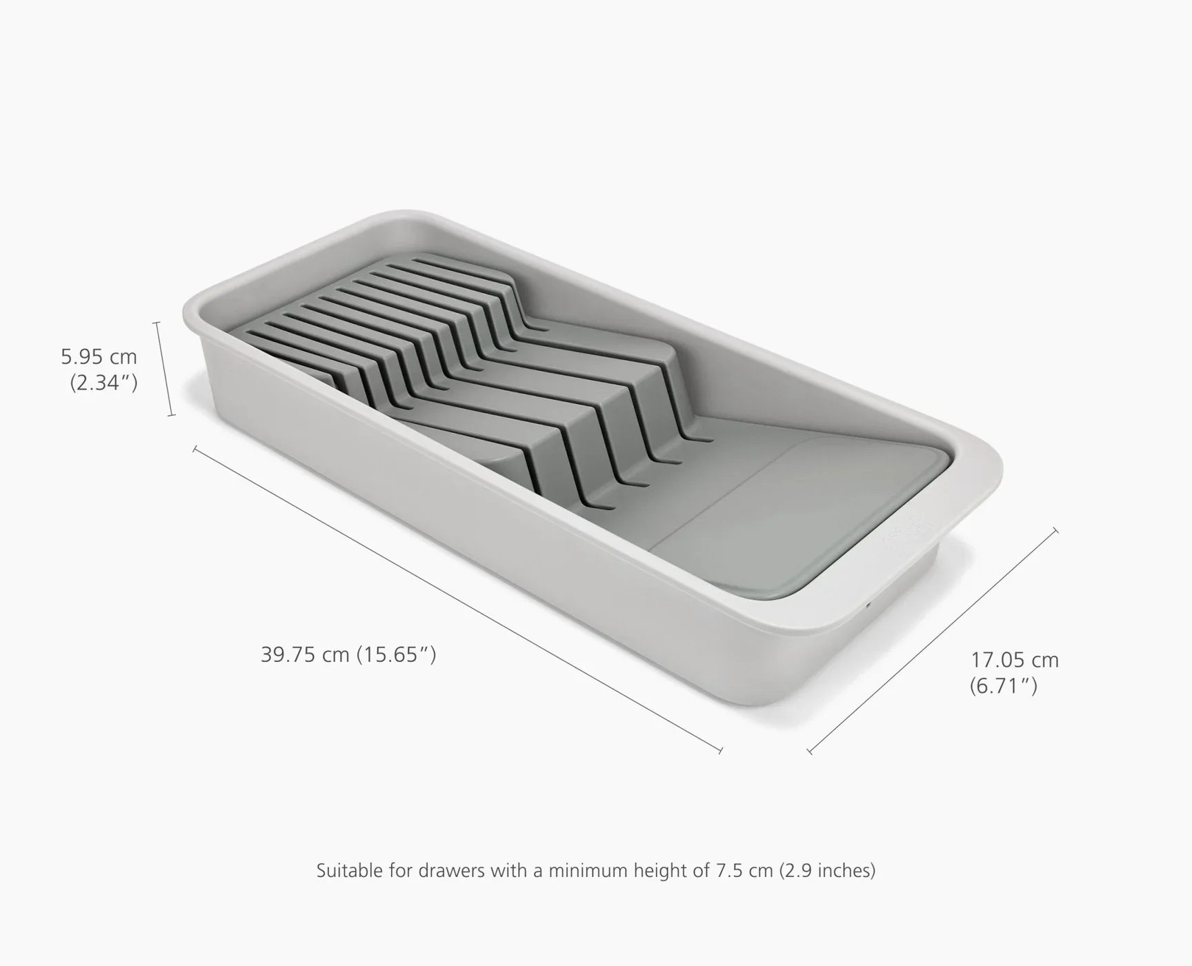 Joseph Joseph DrawerStore 2-Tier Compact Knife Organizer – 15.7" x 6.7" - Image 6