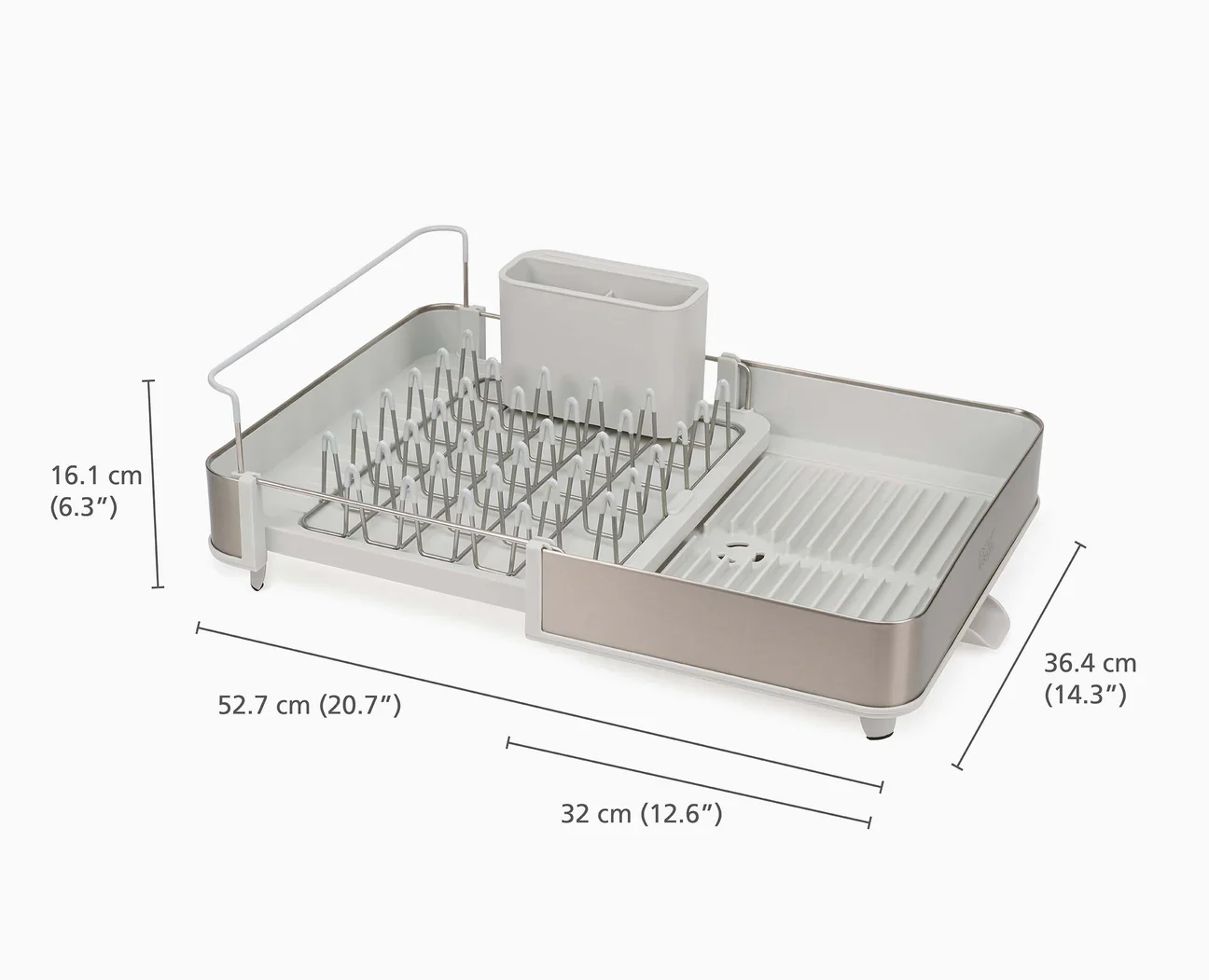 Joseph Joseph Extend Steel Expandable Dish Rack –  Stone - Image 2