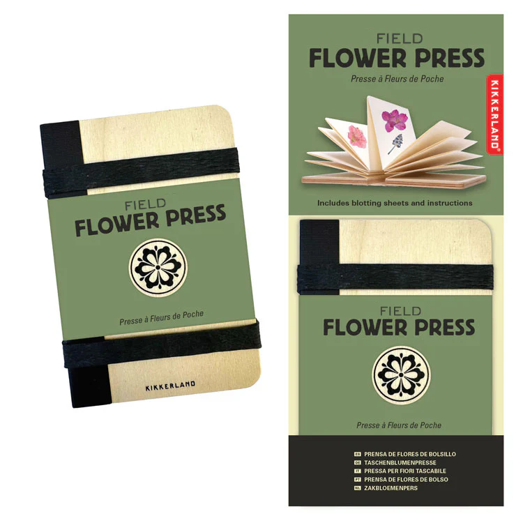 Kikkerland Accordion-Style Field Flower Press