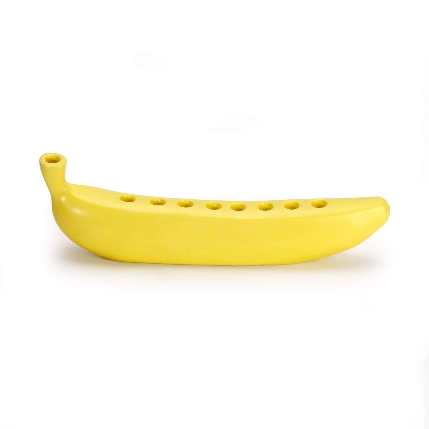 Kikkerland Ceramic Banana Banorah Menorah – 10.4" - Image 2