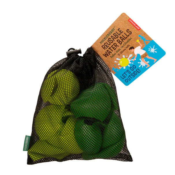 Kikkerland Huckleberry Reusable Water Balls – Pack of 12