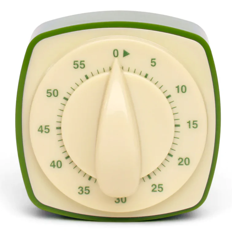 Kikkerland Retro Kitchen Timer – Assorted Colors – Sold Individually - Image 2