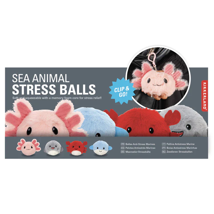 Kikkerland Sea Animal Stress Balls – Assorted Styles – Each Sold Separately - Image 2