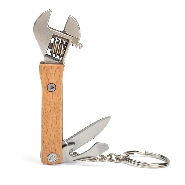 Kikkerland Wood Mini Wrench Tool - Image 2