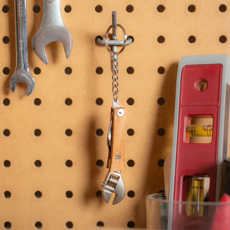 Kikkerland Wood Mini Wrench Tool - Image 3