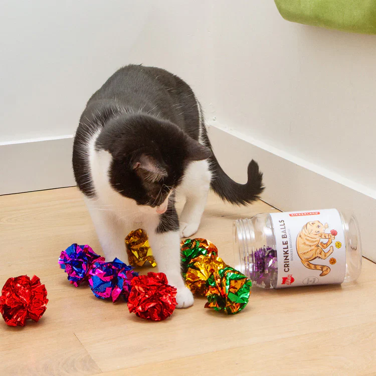 Kiko Crinkle Balls Cat Toy – Jar of 10 - Image 3