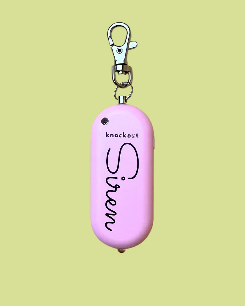 Knockout Rechargable Personal Safety Siren Alarm – Blush - Image 2