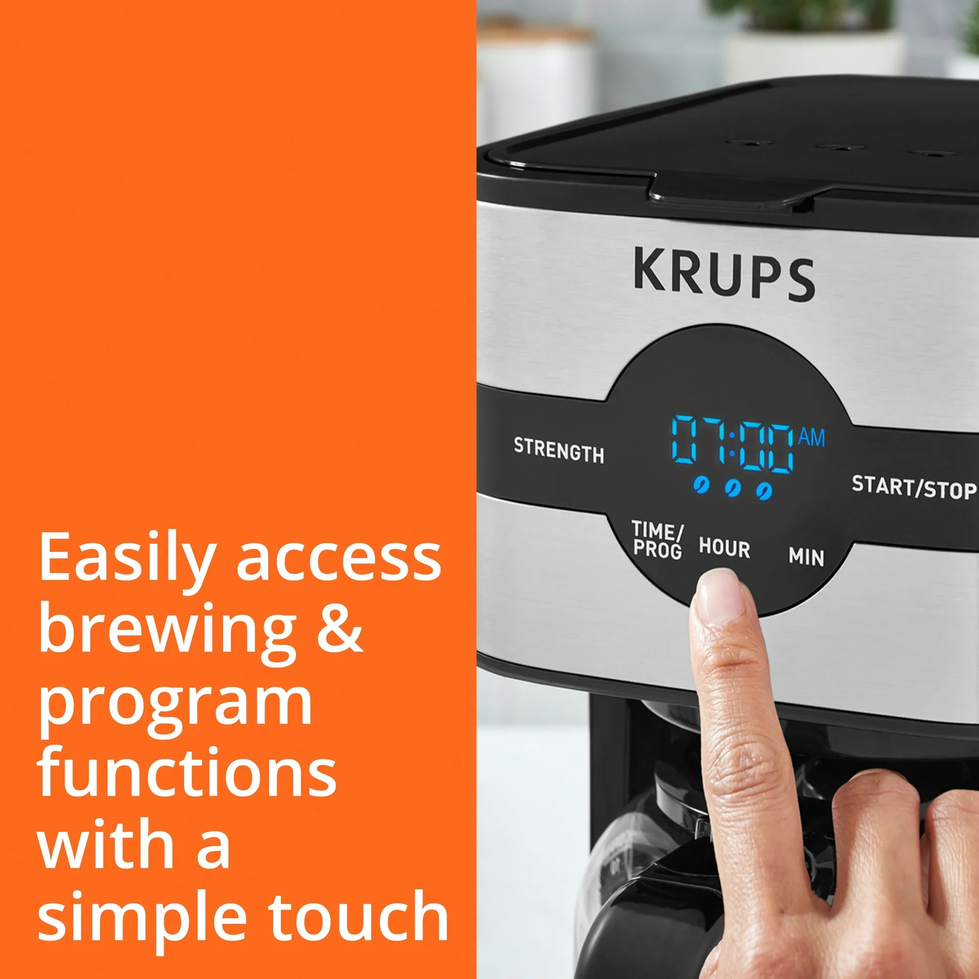 Krups Simply Brew Digital Drip Coffee Maker – 10 Cup - Image 7