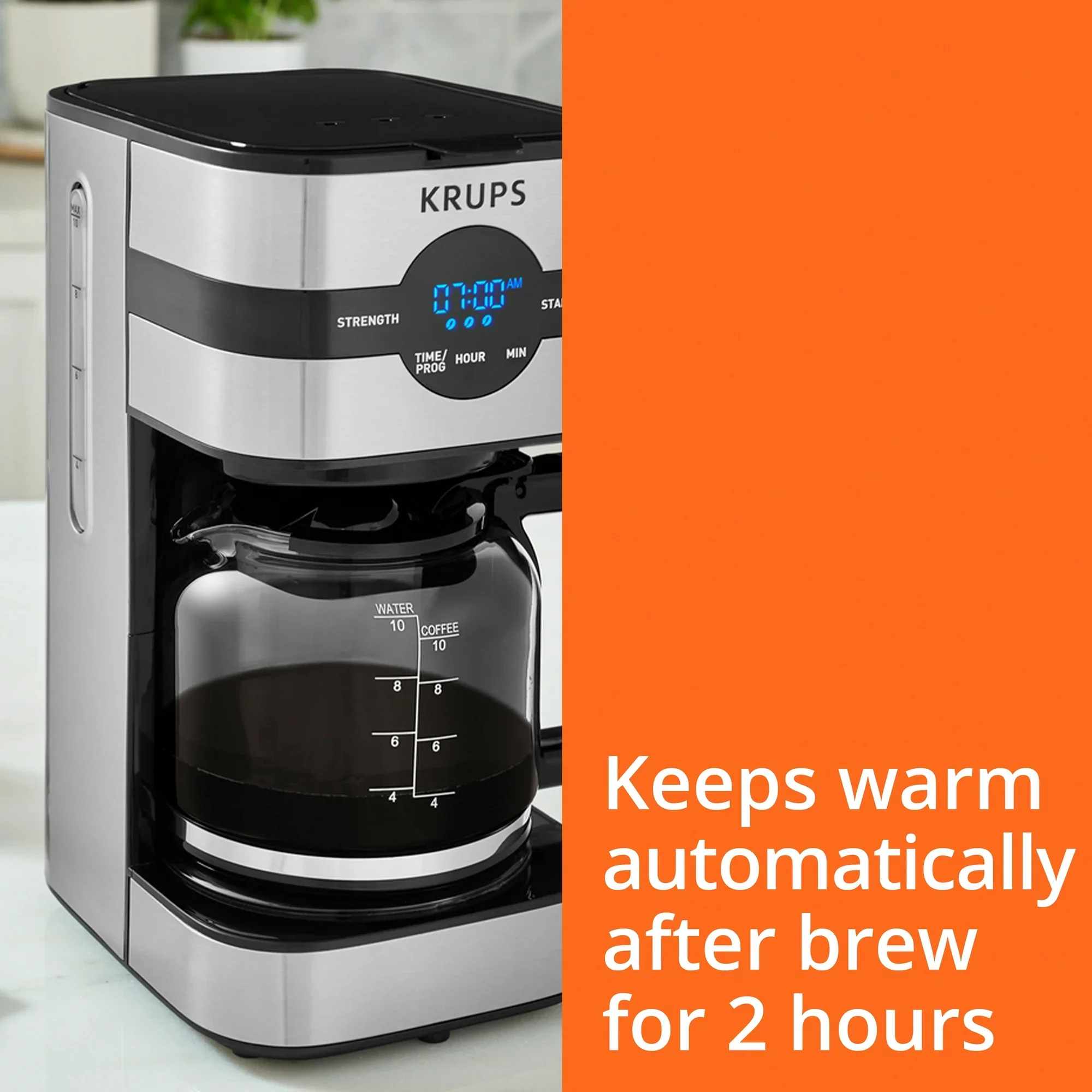 Krups Simply Brew Digital Drip Coffee Maker – 10 Cup - Image 8