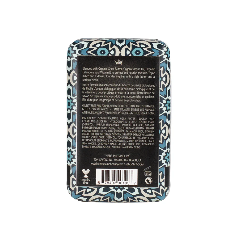 La Chatelaine Luxury Soap Bar – Deep Blue Sea – 8.8oz - Image 2