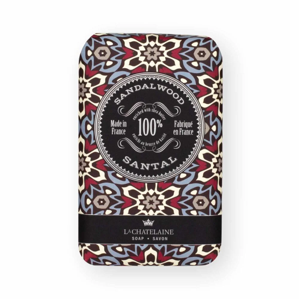 La Chatelaine Luxury Soap Bar – Sandalwood – 8.8oz