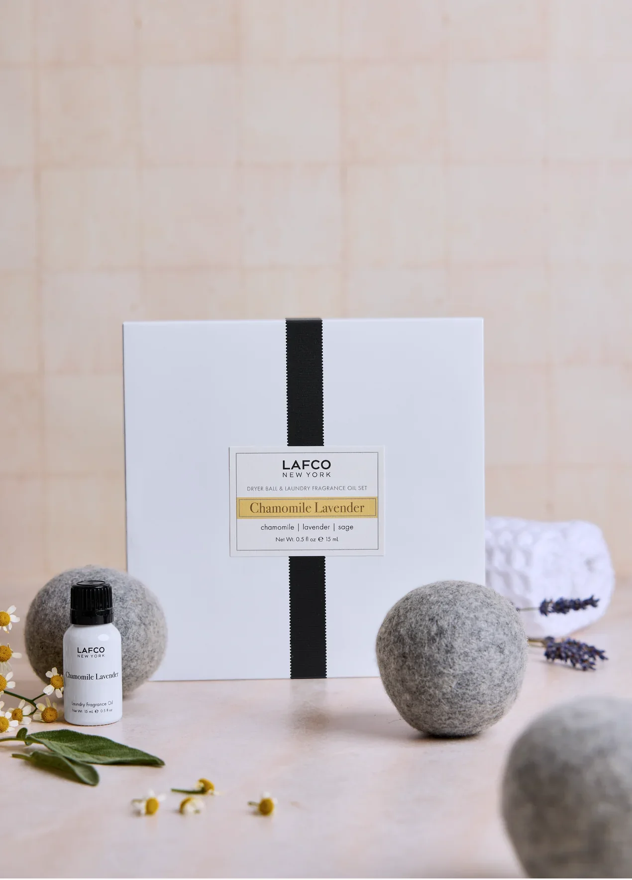 Lafco Wool Dryer Balls – Chamomile Lavender – Set of 3 - Image 3