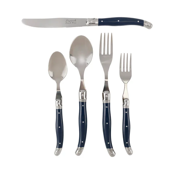 Laguiole 20-Piece French Flatware Set – 20 Piece - Service for 4 – Navy - Image 2
