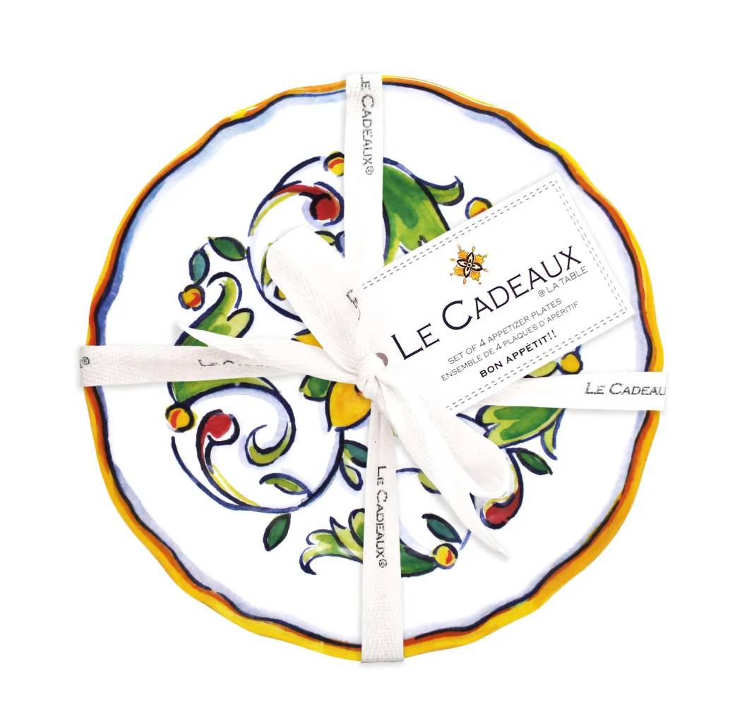 Le Cadeaux 6.5" Appetizer Plates – Set of 4 – Capri - Image 2