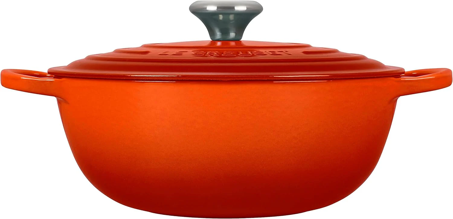 Le Creuset SPECIAL Round Cast Iron Signature Chef's Oven – 7.5 QT – Flame - Image 2
