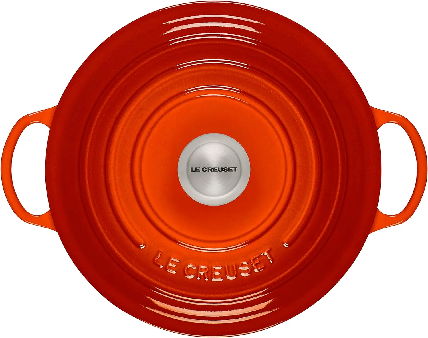 Le Creuset SPECIAL Round Cast Iron Signature Chef's Oven – 7.5 QT – Flame - Image 3