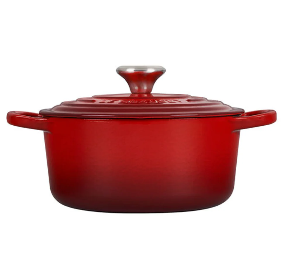 Le Creuset Round Dutch Oven – Stainless Steel Knob – 2QT – Cerise - Image 2