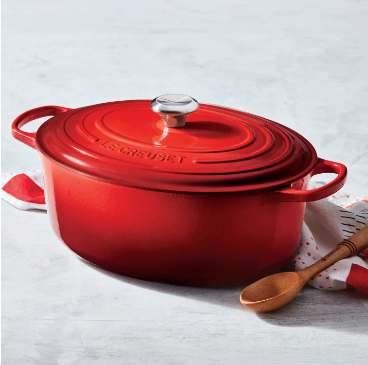 Le Creuset Signature – SPECIAL – Oval Dutch Oven – 8 QT – Cerise - Image 7