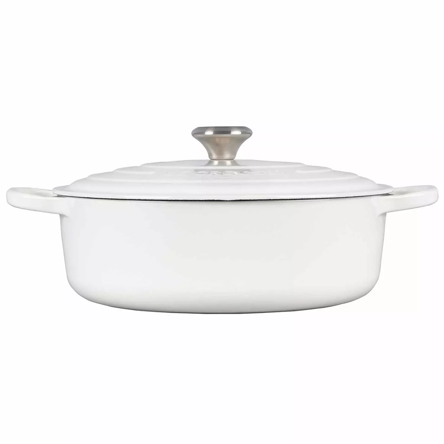 Le Creuset Wide Round Oven – SPECIAL – 6.75 QT – White - Image 2