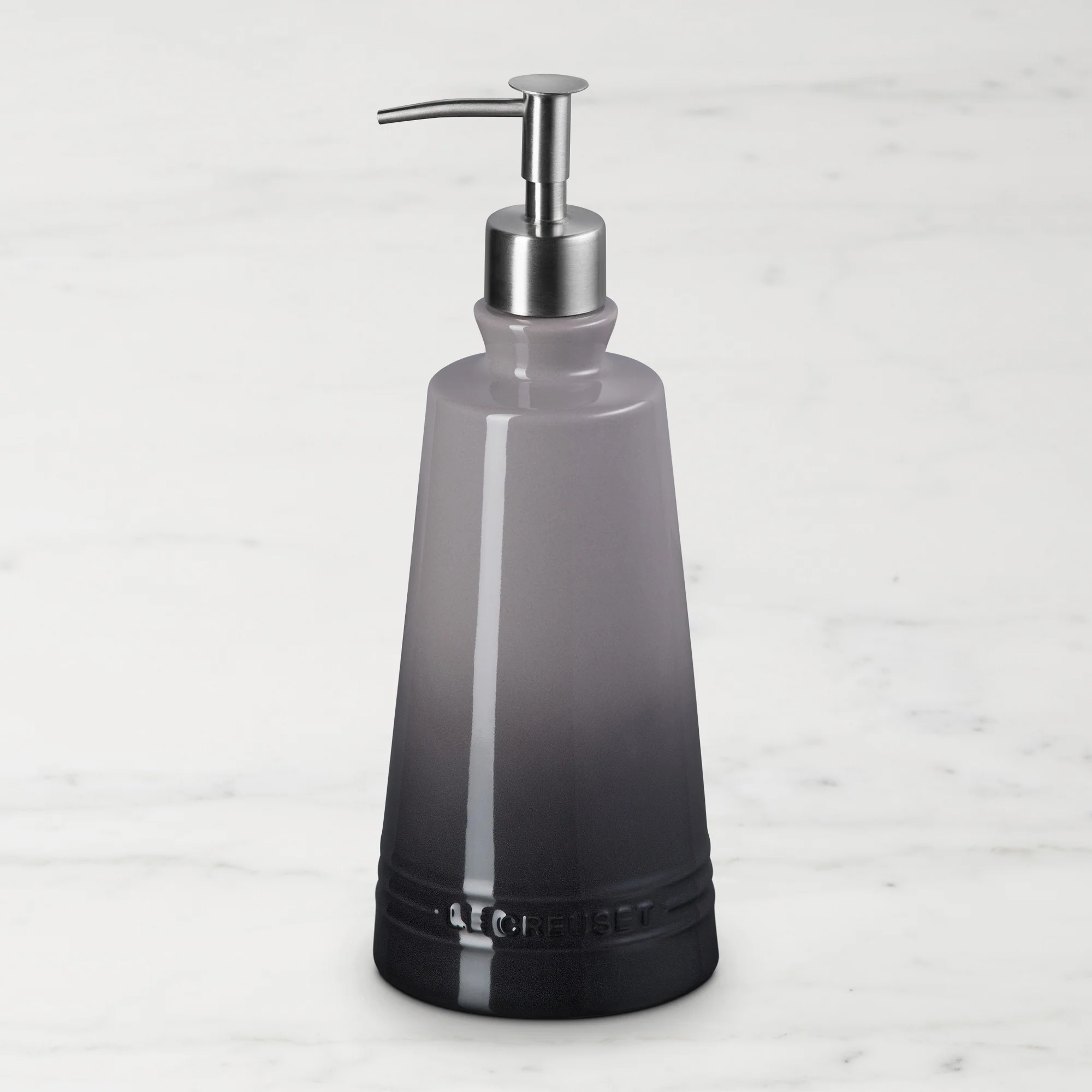 Le Creuset Stoneware Signature Soap Dispenser – 20oz.– Flint - Image 4