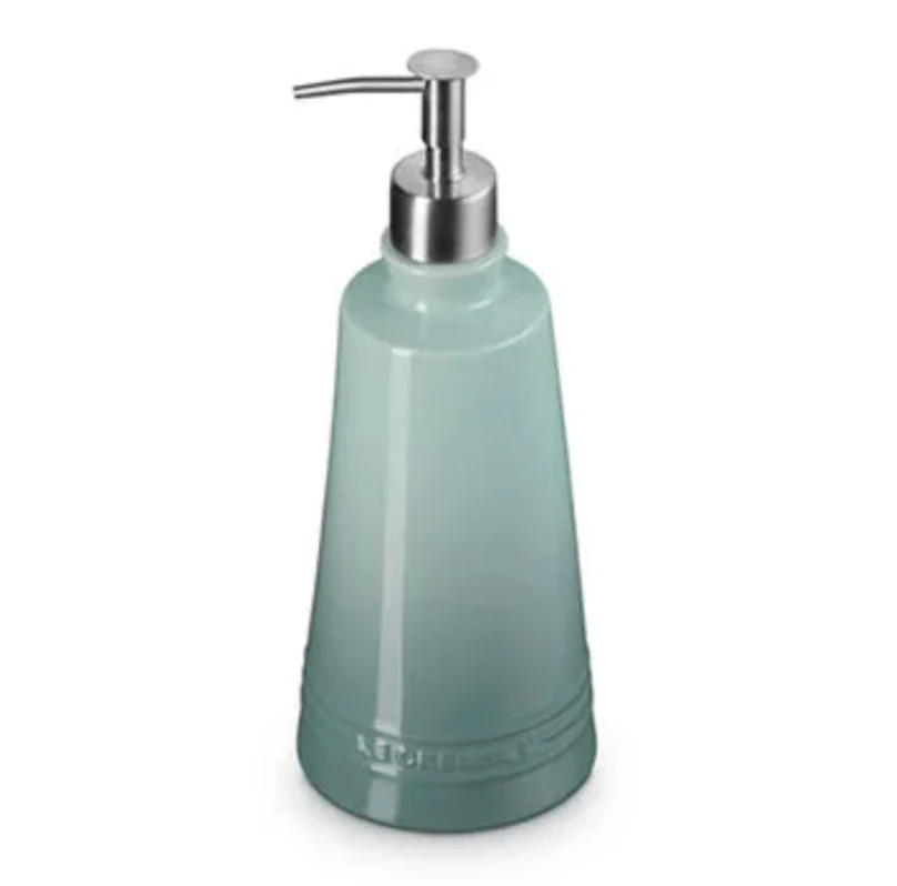 Le Creuset Stoneware Signature Soap Dispenser – 20oz.– Sea Salt - Image 2